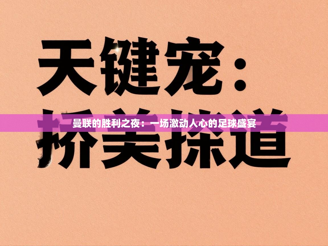 曼联的胜利之夜：一场激动人心的足球盛宴  第1张